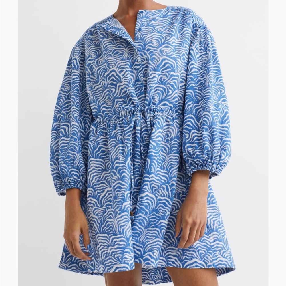 Short Linen-blend Dress